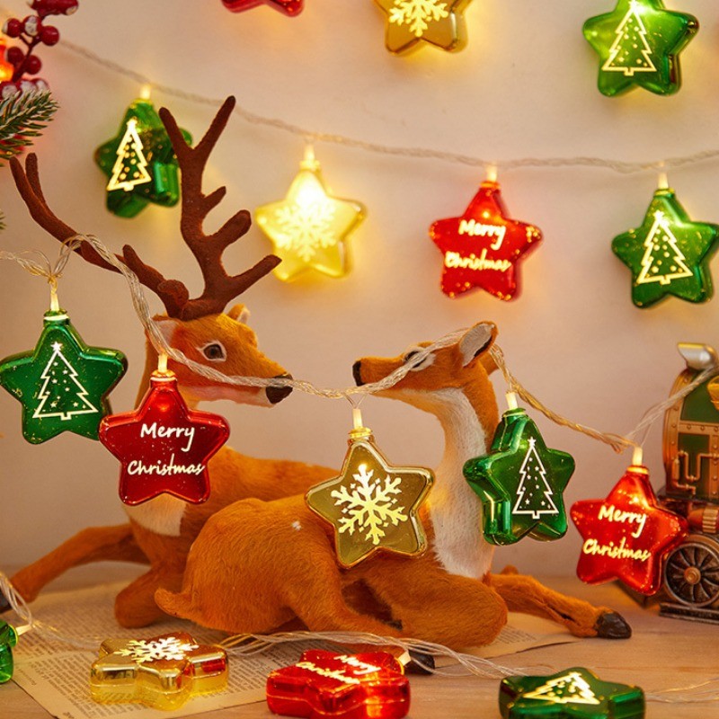 COD ไฟคริสต์มาส USB 1.5/3/6m เครื่องประดับคริสต์มาส ประดับบ้าน วันหยุด คริสต์มาส - รูปที่ 7