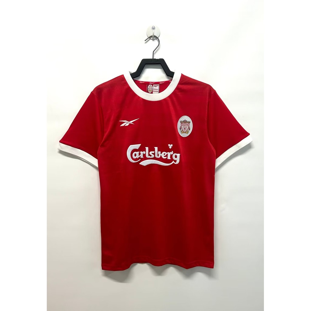 1997-98 ลิเวอร์พูล บ้าน ย้อนยุค ฟุตบอล กีฬา สูงสุด เสื้อยืดแขนสั้น