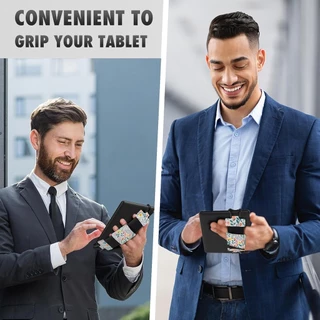 Moko Soft Hand Strap สําหรับ 6-8" Kindle eReaders Fire Tablet Kindle/Kobo/Voyaga/Lenovo/Sony Kindle E-Book Tablet, Black High-Elasticity สายคล้องมืออเนกประสงค์