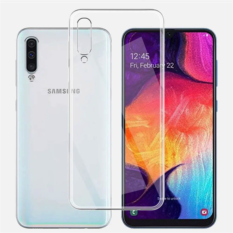 สําหรับ Samsung Galaxy A50 6.4 นิ้ว SM-A505F A505FN A505GN Slim Soft Clear Silicon ยาง Scratch-Resistant CP Jelly Case คริสตัล Anti-yellowing ฝาหลัง
