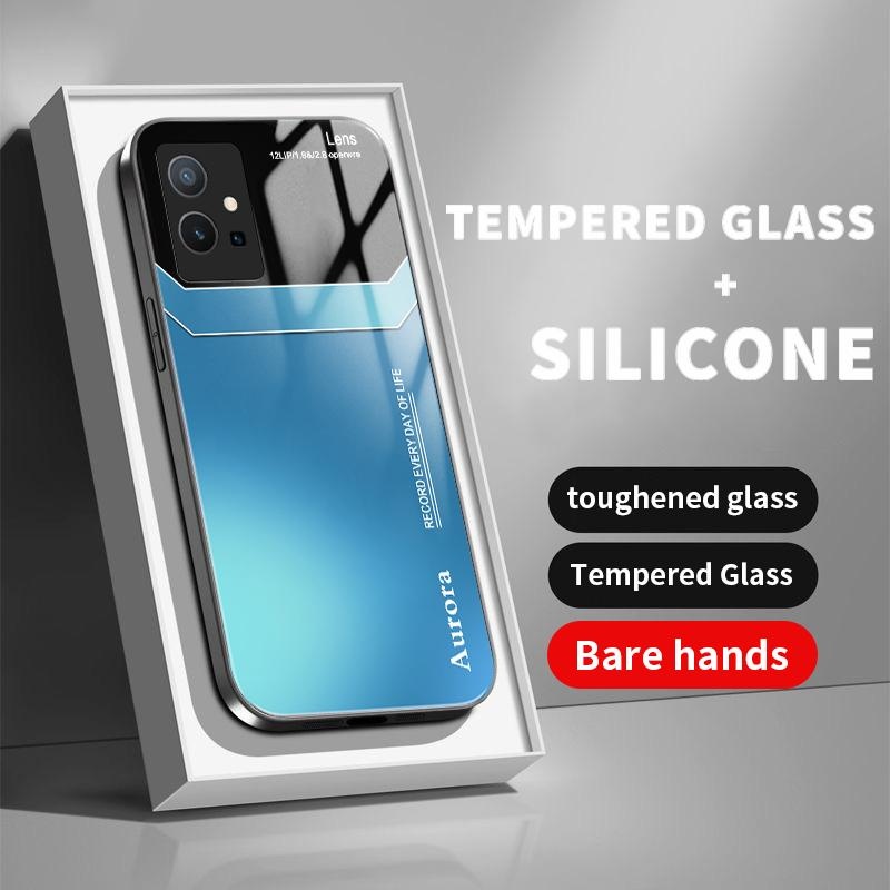 เหมาะสำหรับ VIVO Y75 5G Y75 4G Y75S Y72 Y73 Y76 Y7s Y85 Y89 กรณีโทรศัพท์ใหม่เคส Artistic Splicing Co