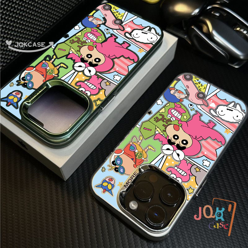 เคส IPhone 12 15 14 13 7plus 11 Pro Max 13  7 8 X XR Plus XS Max SE2020 การ์ตูน น่ารักจังเคส ชินจัง  ง่าย ๆ เคสไอโฟน - รูปที่ 7