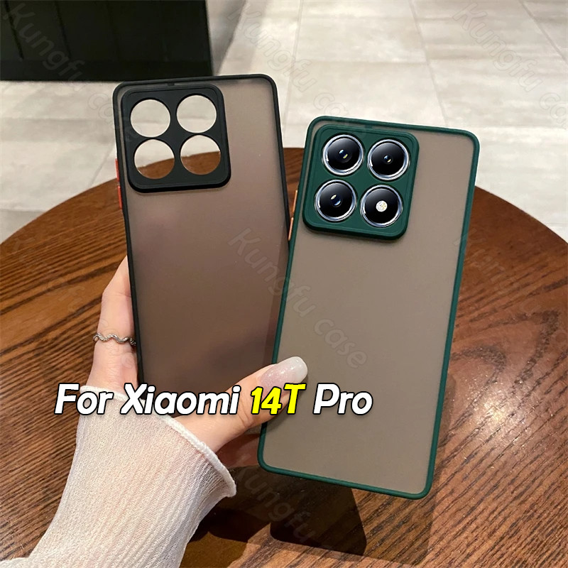 ปลอกสําหรับ Xiaomi 14T Pro 13T Xiaomi14TPro 14TPro 13TPro 5G 2024 Matte เคสโทรศัพท์กันกระแทกเลนส์ป้องกันปลอก Hard ฝาหลัง