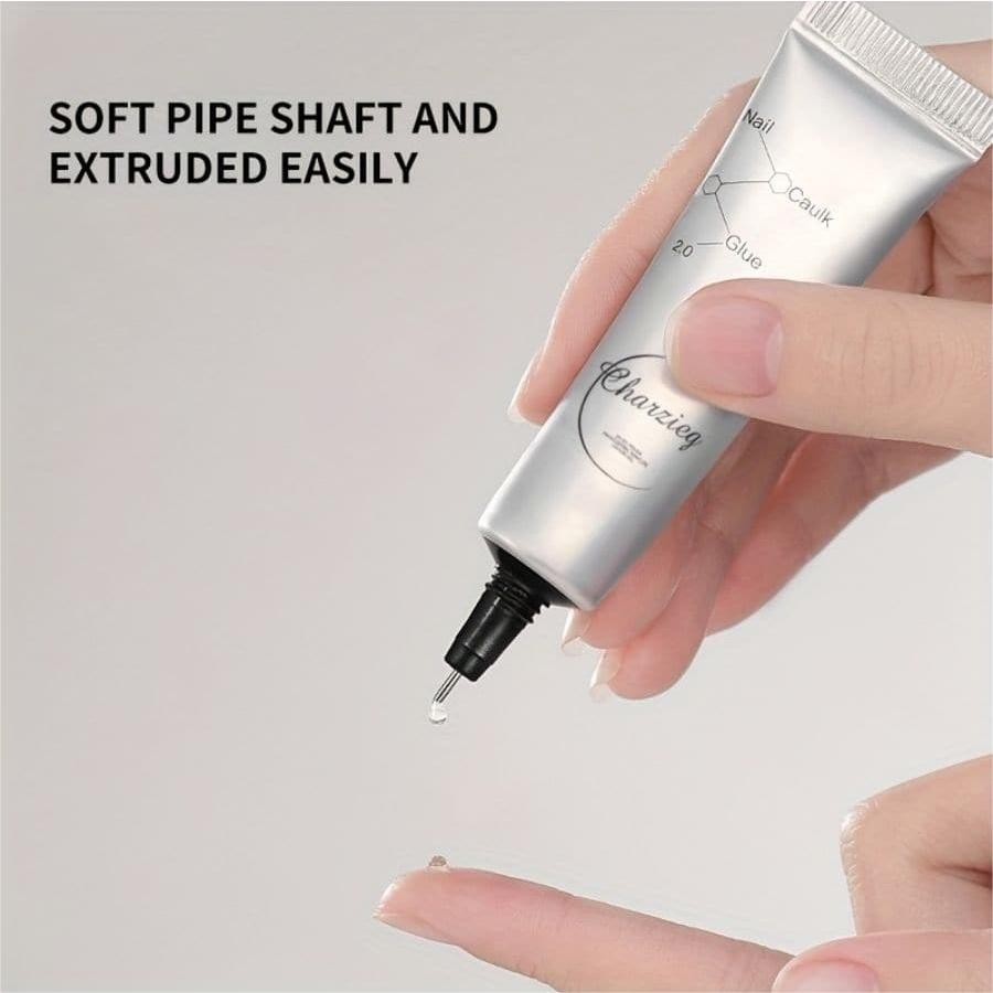 เล็บเจลกาวเล็บ Art กาวกาวเล็บเครื่องมือเข็ม Super Sticky ยางกระป๋อง DIY KOUDAN
