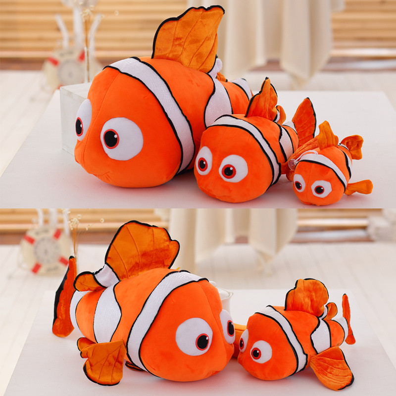 Finding Nemo ตุ๊กตาของเล่นสัตว์ทะเล Nemo ตุ๊กตาปลาการ์ตูน Dolly หมอนกอดของขวัญสำหรับเด็ก