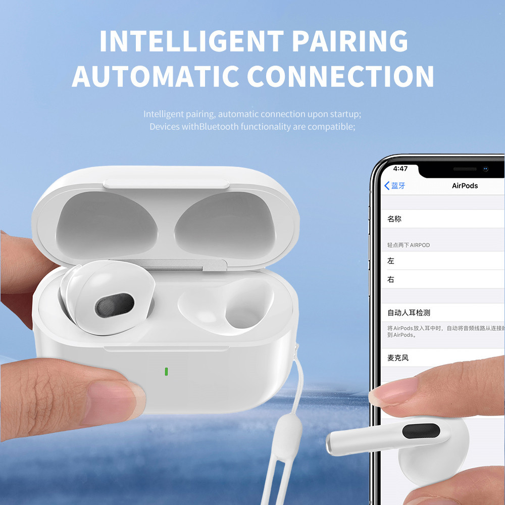 หูฟังบลูทูธไร้สาย หูฟัง Bluetooth หูฟังบลูทูธ 5.3 กันน้ำ IPX4 พร้อมไมโครโฟนในตัว ลดเสียงรบกวนด้วย AI.new