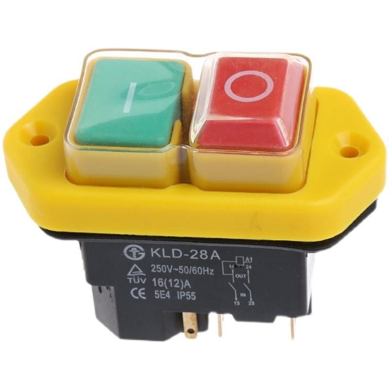 ผู้ผลิตมาเอง KLD28 สวิตช์แม่เหล็กไฟฟ้ากันน้ํา KLD28A KJD17B CK21 ปุ่มหยุดสตาร์ท DLKD