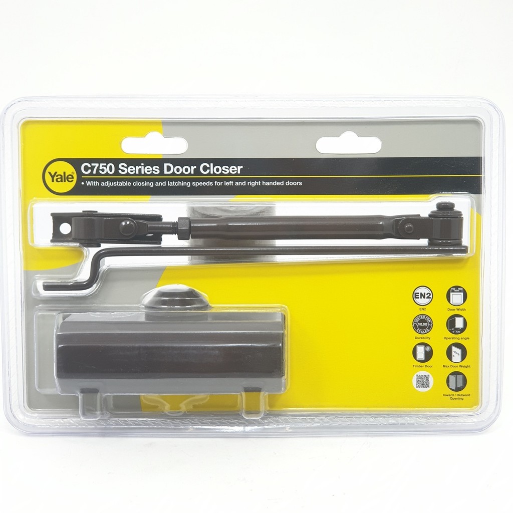 Changdee eco โช้คอัพประตู VC752-BN size 2 ระบบตั้งค้างไม่ได้ 45 กก.สีน้ำตาล สินค้าดีมีคุณภาพ*