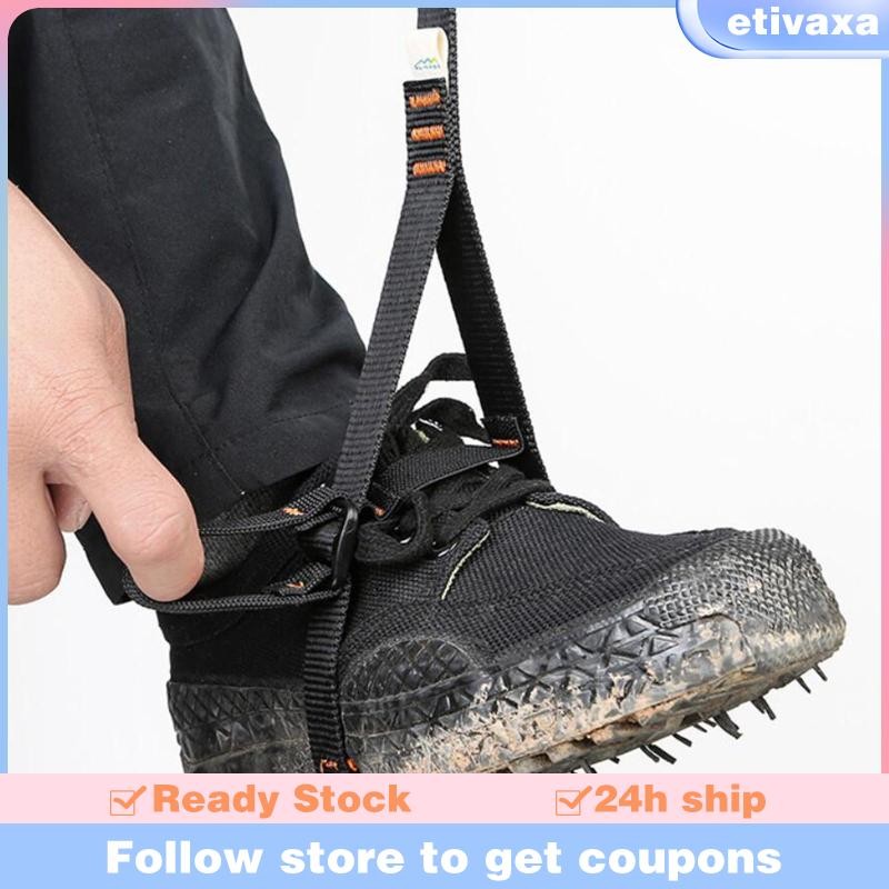 [Etivaxa] Outdoor Tree Arborist Rock Climbing Adjustable Foot Loop Ascender Belt
