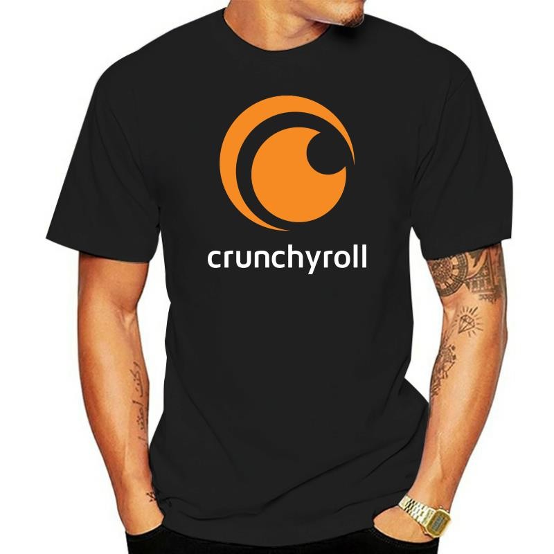 Men tshirt Crunchyroll Official Source Anime - เสื้อยืดผู้ชายผู้ชายเสื้อยืด tees top