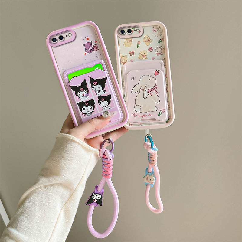 เคส iphone 7 plus case iphone 8 plus กระเป๋าใส่บัตรพร้อมเคสโทรศัพท์สําหรับ iphone 7 plus case iphone