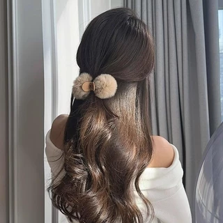 แฟชั่นฤดูหนาวน่ารัก Puffy Ball คลิป Grips กิ๊บติดผม Hairpin Headwear อุปกรณ์เสริม