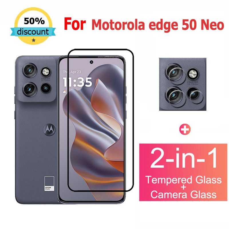 ฟิล์มกระจก Motorola Edge 50 Neo กระจกนิรภัย HD ป้องกันหน้าจอ สำหรับ Motorola Moto G55 G35 G04s G54 G14 G54 G84 G60 G32 G82 G52 G71 G62 Edge 50 40 30 20 Pro Neo Ultra 5G ฟิล์มกระจกกันเลนส์กล้อง & ฟิล์มหลัง
