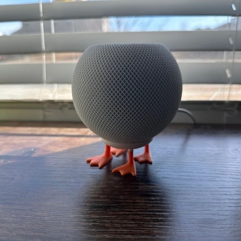 Creative Apple Speaker Stand Audio homepod mini สมาร์ทบลูทูธขาตั้งเสียงเป็ดน่ารักขาตั้งเท้าสี่ขาเป็ดเป็ดขาตั้งเสียง