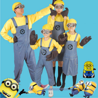 ผู้ใหญ่และเด็กฮาโลวีนเครื่องแต่งกายประสิทธิภาพเด็ก Minions ค…