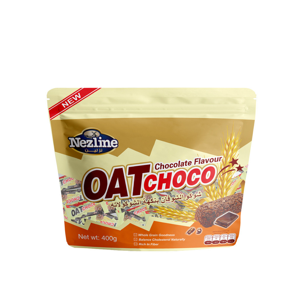 Nezline ขนมข้าวโอ๊ตอัดแท่ง รสช็อกโกแลต 400 กรัม Oat Choco Chocolate flavor