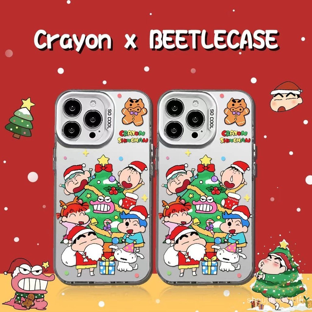 เคสโทรศัพท์สำหรับ iPhone 15คริสมาสต์เครยอนชินจังสำหรับ iPhone 11 12 13 PRO MAX 14 15 7 8 plus SE 2020 XR x XS MAX f6r7