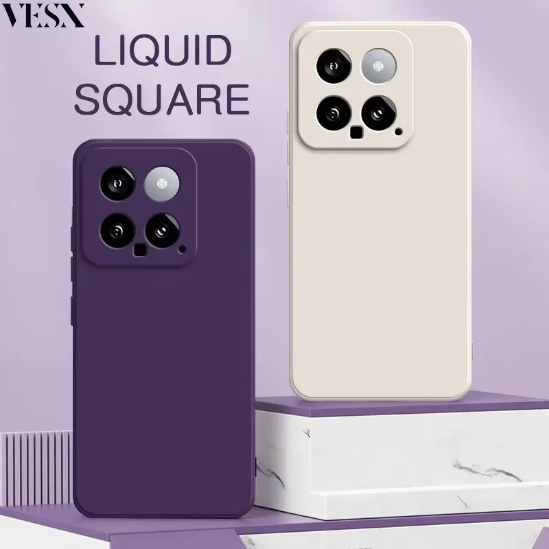 เคสโทรศัพท์มือถือ ซิลิโคน กันกระแทก สีพื้น สําหรับ Xiaomi Mi 14T 13T 12T 11T 10T POCO X6 X5 X4 X3 GT Pro 4G 5G 2024