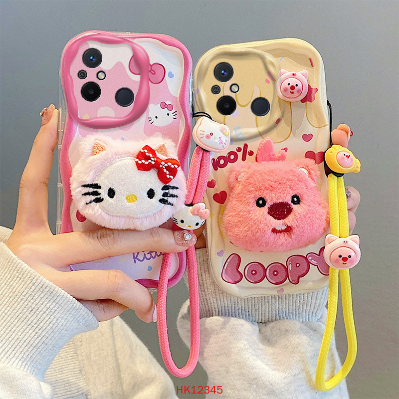 ปลอก Redmi 12C 11A POCO C55 เคสโทรศัพท์ซิลิโคนอ่อนนุ่มการ์ตูน PQGGZ