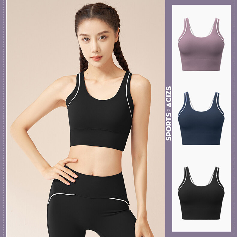 MP SPORTS สปอร์ตบราผู้หญิง ชุดชั้นในโยคะ sprot bras แผ่นซับน้ำนมโฟมในตัวแบบคงที่  [กทม. พร้อมส่ง]