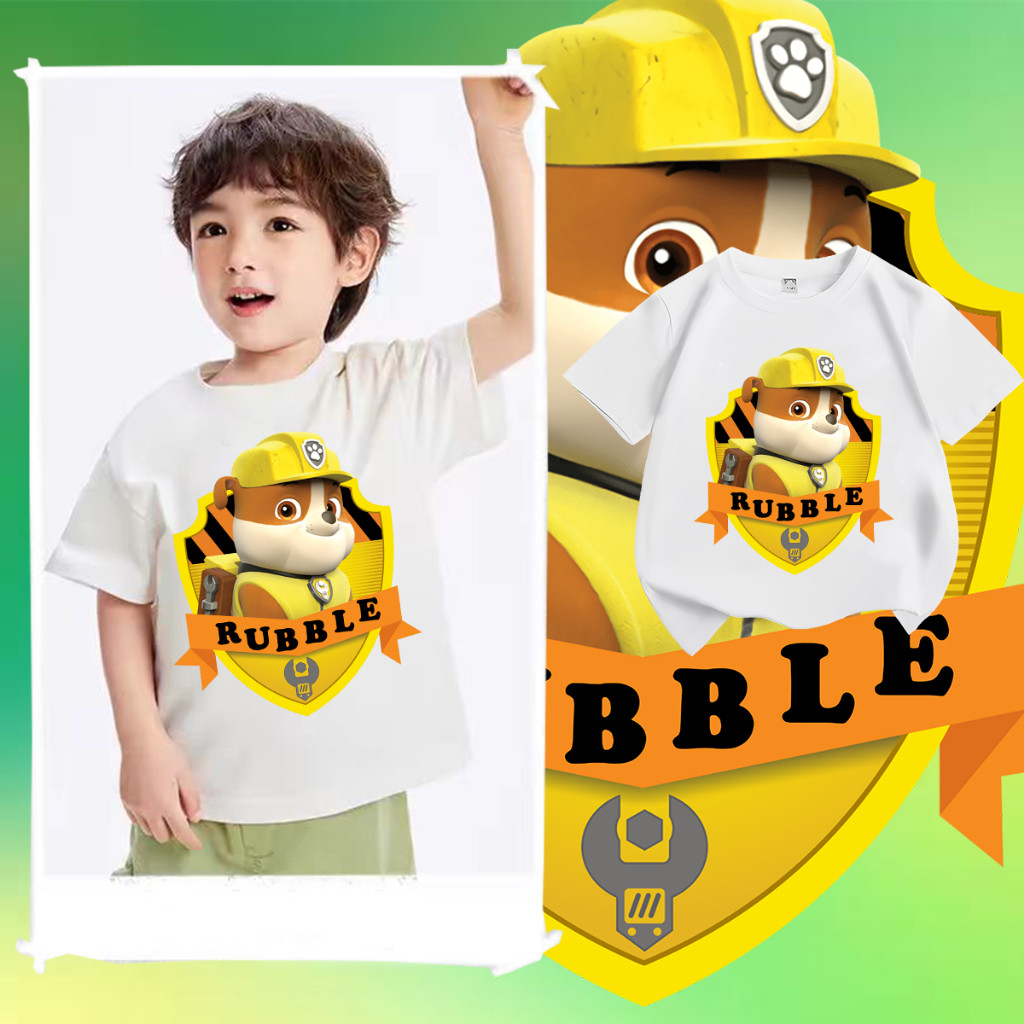 🎃🎃happy halloween!! เสื้อยืดเด็ก paw patrol เสื้อผ้าเด็กแฟชั่น เสื้อยืดเด็กโต Paw Patrol Children's 