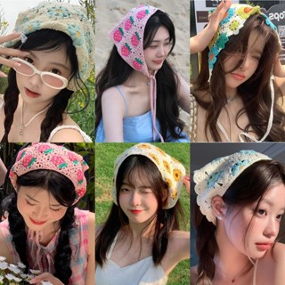 🍒Evelyn🍒ที่คาดผม แบบถัก ผ้าโพกผมถักไหม โดปามีน สไตล์เกาหลี แ…