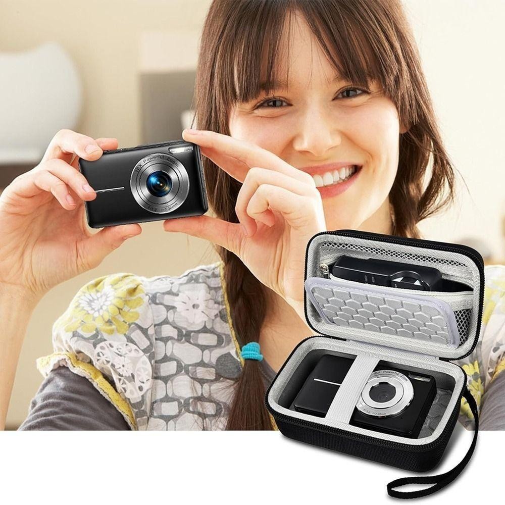 Lidyedat165 Camera Storage Holder, Compact Universal Camera, กันกระแทกกันน้ําสําหรับ Kodak Pixpro/ PowerShot ELPH 180/190 / DSCW800 / DSCW830