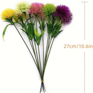 27cm ดอกไม้ประดิษฐ์ ช่อทิสเซิลเทียม ไม่ต้องรดน้ำ ตกแต่งบ้าน โต๊ะทำงาน ของขวัญ
