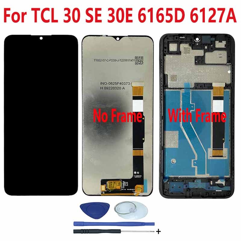 สําหรับ TCL 30E 6127A 6127l จอแสดงผล LCD Touch Screen Digitizer Assembly สําหรับ TCL 30 SE 6165D 616