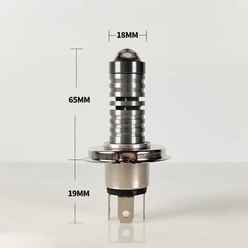 หลอดไฟหน้า LED มอเตอร์ไซค์ รุ่นใหม่2023(สว่างเพิ่ม 100%) สีขาว/สีเหลือง/สีไอซ์บลู ใส่ได้กับมอเตอร์ไซค์AC/DCได้ทุกรุ่น - รูปที่ 4