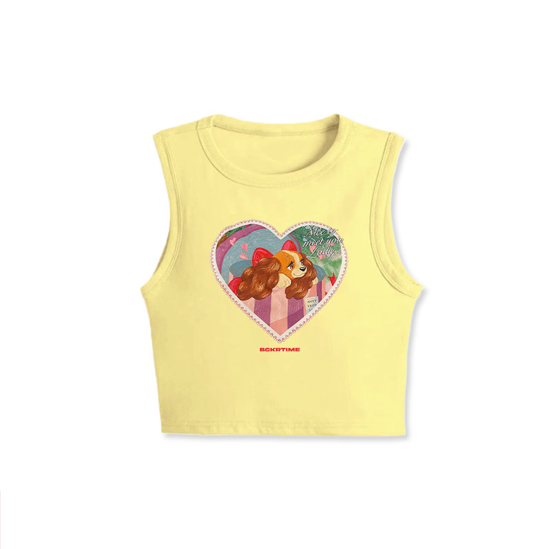 แฟชั่นเกาหลีสไตล์🎀ลายน้องหมา ชุดหน้าร้อน สั้น เสื้อผญ เสื้อ🐕เข้ารูป เซ็กซี่ สาวแซ่บ เสื้อกล้ามYG2103 - รูปที่ 7