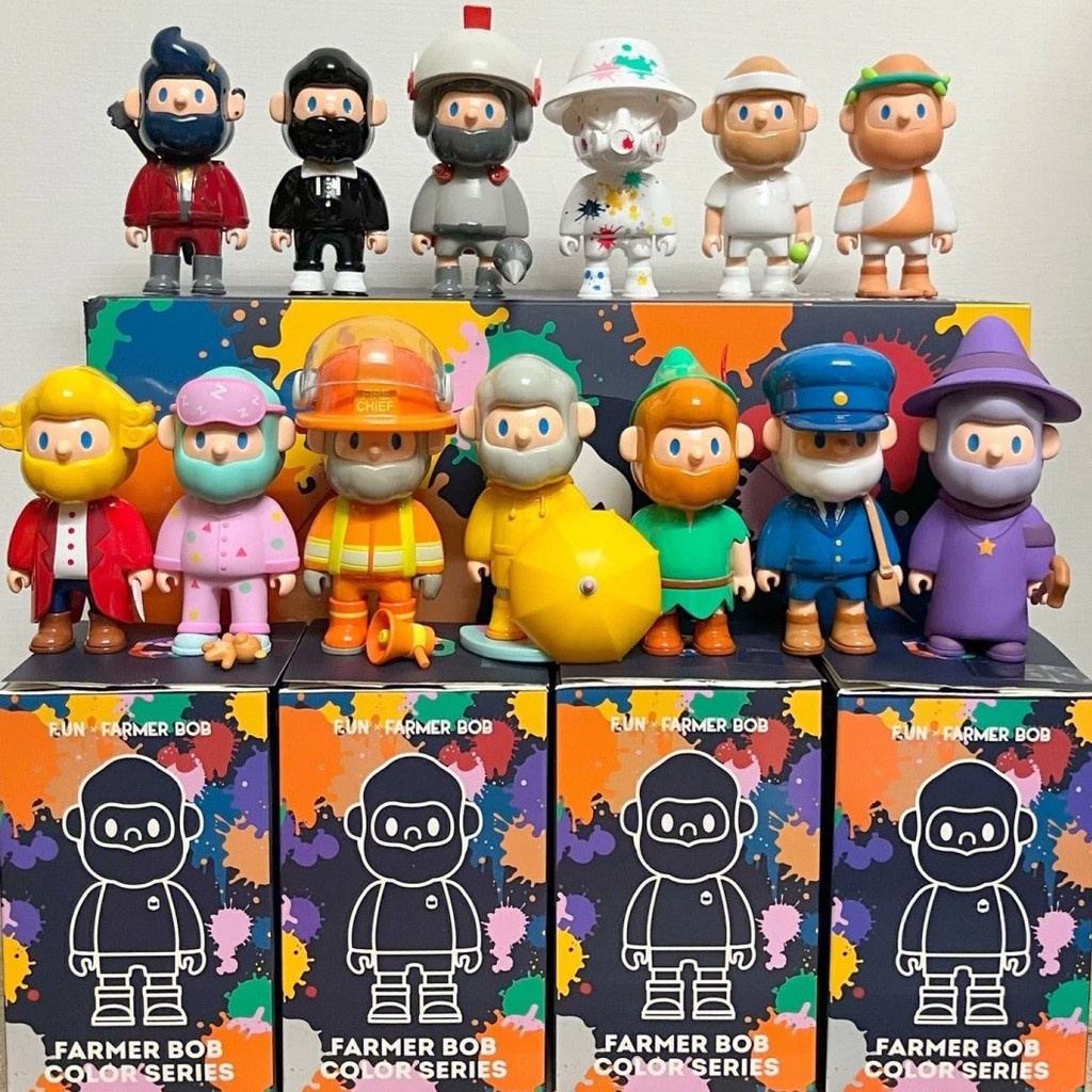 FARMER BOB รุ่นที่สามสี Series Mystery กล่องอินเทรนด์เล่นรูปนักผจญเพลิงเสื้อกันฝนชุดนอน Postman Knight แฟน IBB9
