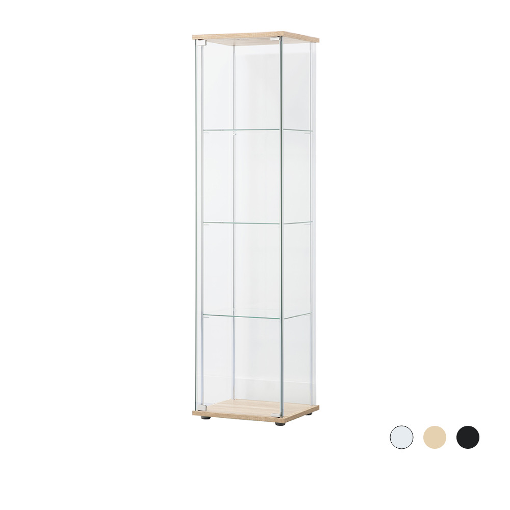 WINNER FURNITURE GLORY GLASS SHOW CABINET 42.5 CM. - WHITE