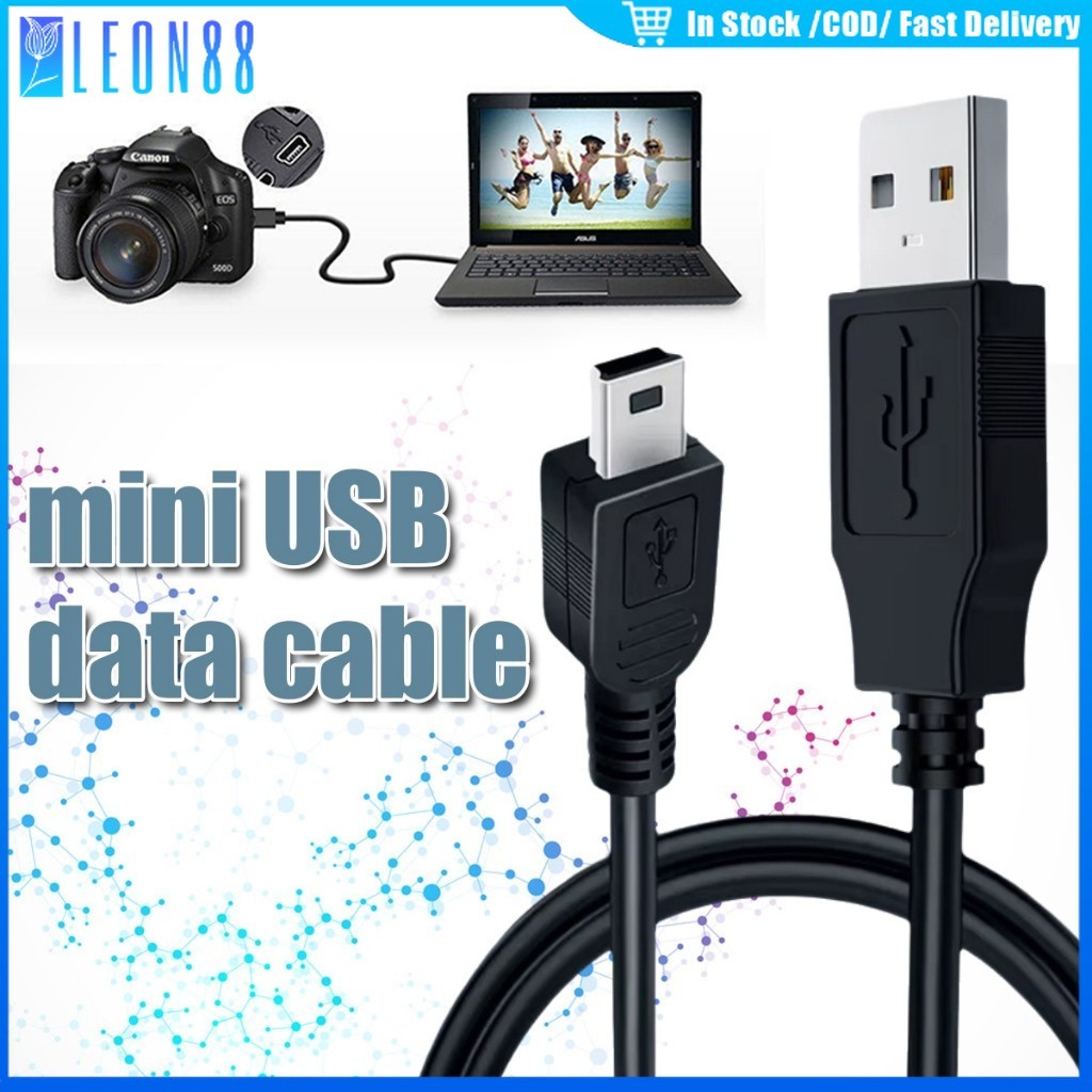 ของมาใหม่！สายเคเบิลข้อมูล USB mini ยายยาว1M พอร์ตV3 สำหรับชาร์จกล้อง MP3 MP4 PSPฮาร์ดดิสก์ ราคา ถูกที่สุด ดีลบีเคเค