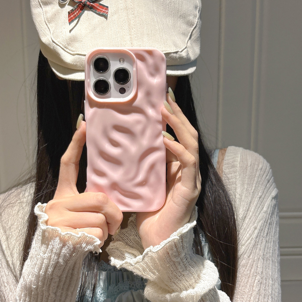 Xiaomi Redmiหมายเหตุ14 12 11S 11 10S 10 9 8 Redmi 14C 13C 13 12C 12 10 10A 10C 9 9A 9C POCO M3 Eyeจับ 3D Wave Textureเคสโทรศัพท์