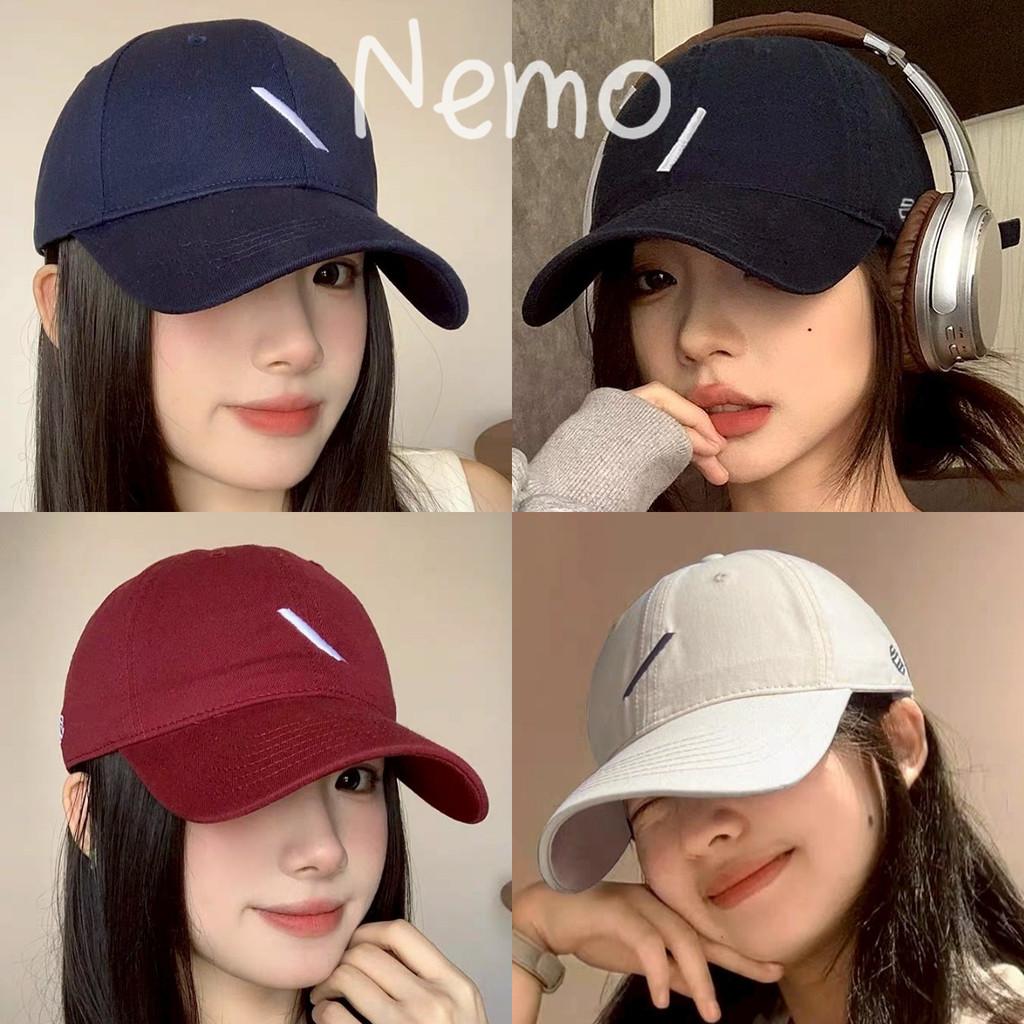 Nemo store🎀 #MK-9 หมวกแก๊ป Caps กันแดด ปีกหน้า สายปรัลด้านหลัง