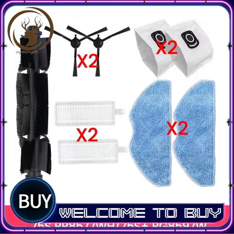 9PCS สําหรับ Tefal Rowenta X-Plorer Serie 75S RR8577WH 75S + RG8597W เครื่องดูดฝุ่นอะไหล่แปรงกรอง Mo