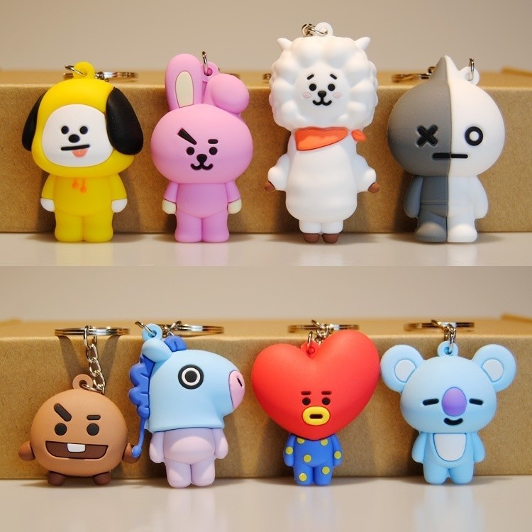Preferred#BT21Pendant BTS BTS Silicone Doll Keychain Bag Accessories Jungkook Kim Taehyung Merchandi