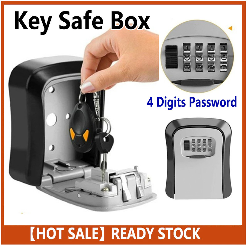 Key Safebox Storage Security ล็อคกล่องโฮมสเตย์ AirBnb Guest House Guest ปลอดภัยกล่อง 4 หลักรหัสผ่าน 