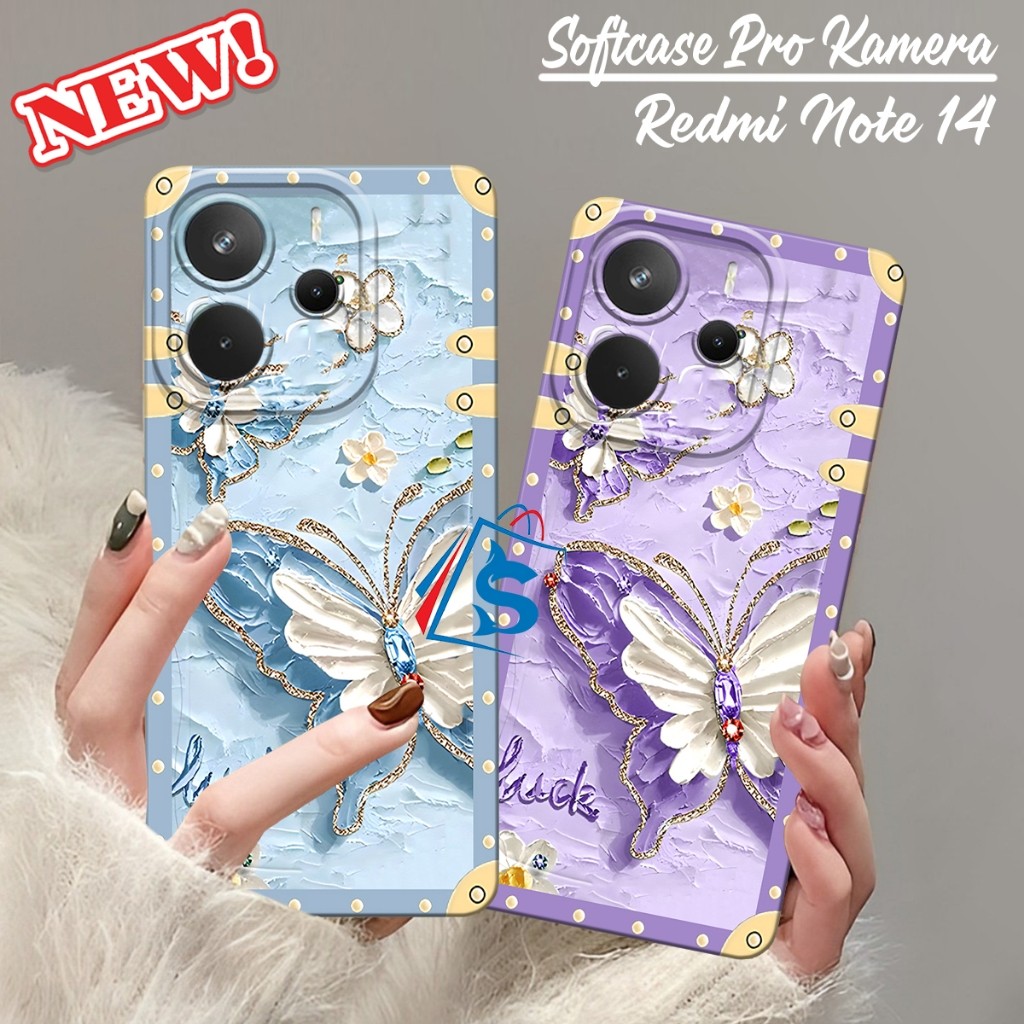 HP [SC] Case REDMI NOTE 14 5G / REDMI NOTE 14 4G / POCO X7 5G / POCO X7 PRO 5G 2025 - Butterfly Moti