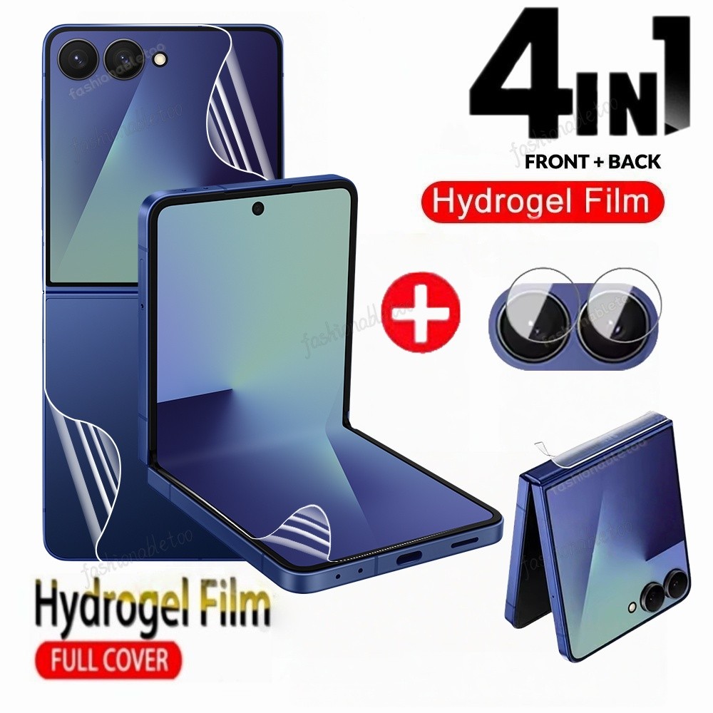 สําหรับ Flip 7 5 in 1 Hydrogel ป้องกันฟิล์มสําหรับ Samsung Galaxy Z Flip 7 FE 7FE Flip7FE ZFlip7 FE 