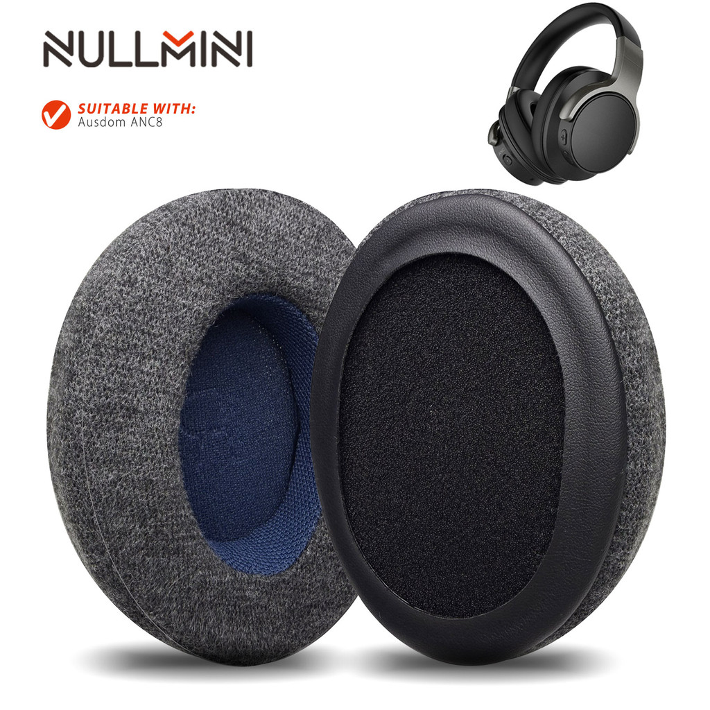 Nullmini แผ่นรองหูฟังเหมาะสําหรับ Ausdom ANC8 หูฟังเปลี่ยนเบาะแขน Earmuffs แถบคาดศีรษะ