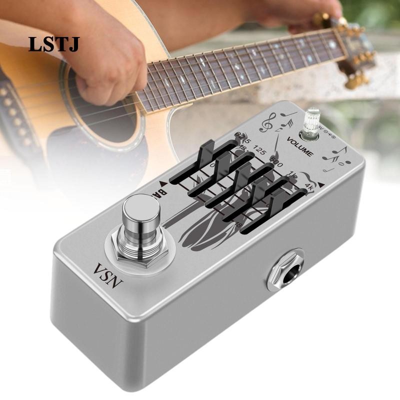 [Lstjj] Bass EQ Pedal เครื่องดนตรีอุปกรณ์เสริม Graphic Equalizer Effect Pedal