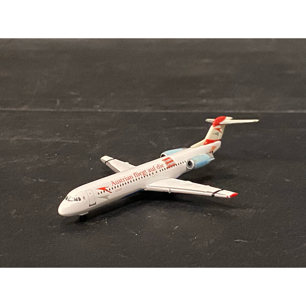 เฮปา 1:500 สายการบินออสเตรีย 奥地利 空 Fokker 100 飞机模型