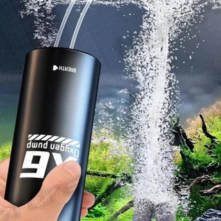 ปั๊มออกซิเจนแบบชาร์จไฟได้ 5ว สําหรับตู้ปลา | 48ชม. รันไทม์ เครื่องเติมอากาศที่เงียบเป็นพิเศษ | ปั๊มลมแบบพกพาตู้ปลา | เสียงรบกวนต่ําสําหรับตกกลางคืน | พาวเวอร์แบงค์เข้ากันได้ ออกซิเจนปลา