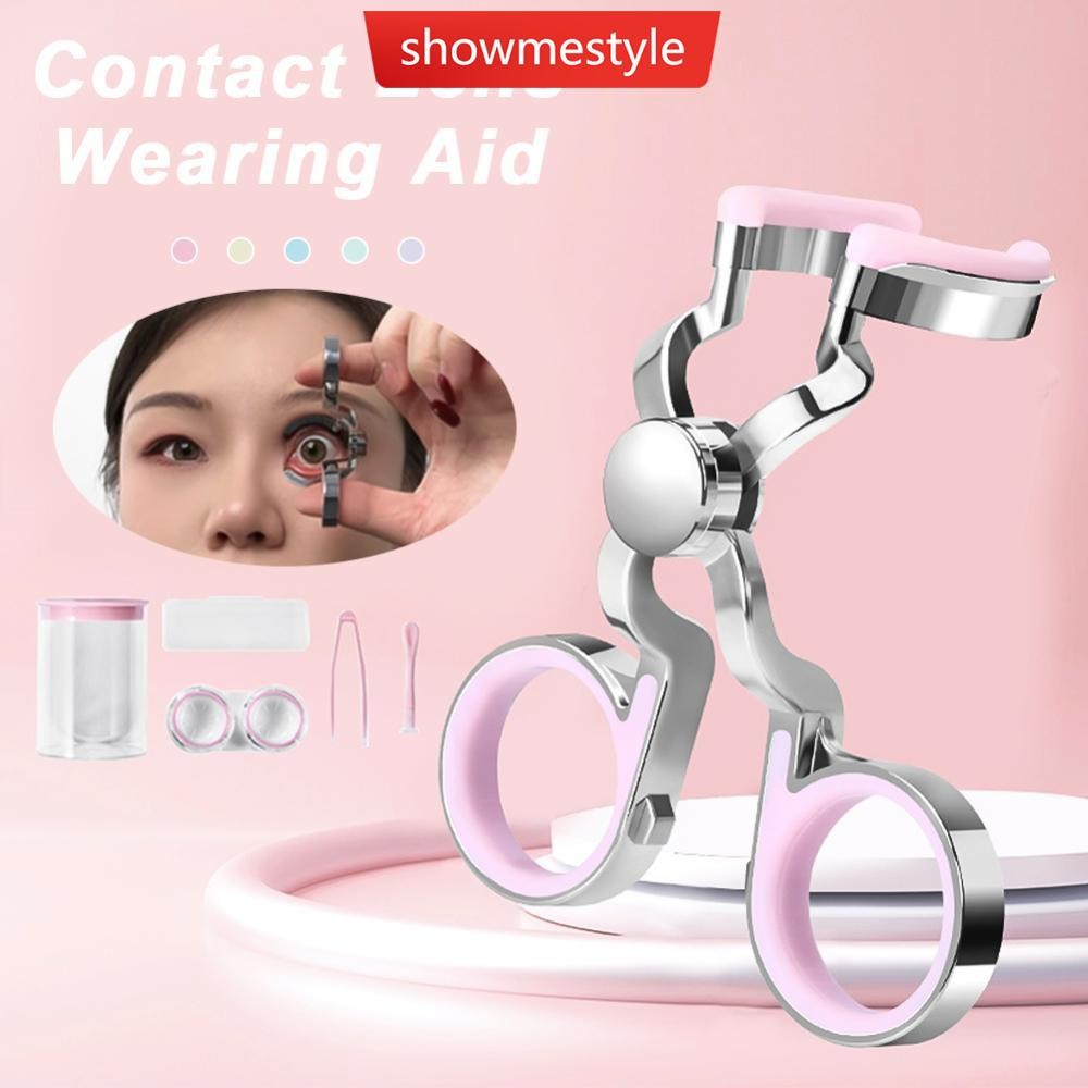 SES สวมใส่คอนแทคเลนส์ถอดคอนแทคเลนส์ช่วยอุปกรณ์ Enlarging Eye คลิปเครื่องมือจัดเก็บข้อมูลคอนแทคเลนส์ส