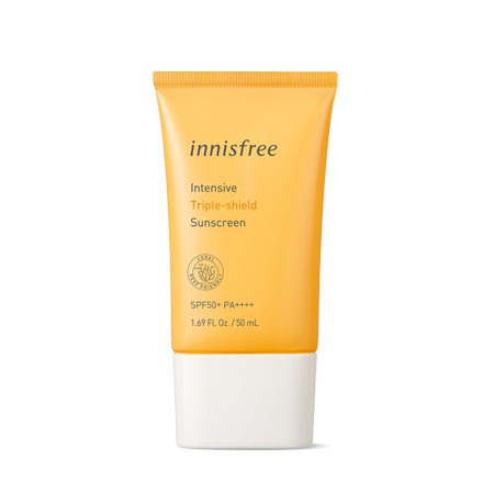 Innisfree Mineral Brightening Sunscreen Spf50 + Oil Control Tone Up No Sebum Sunscreen & Intensive Triple Shield Sunscreen Sun Care