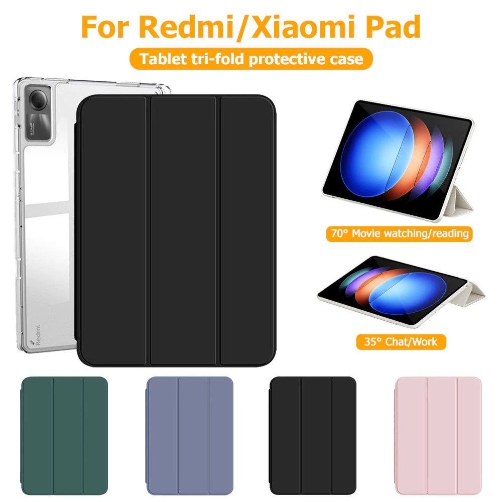 เคสป้องกันแท็บเล็ตแบบใส for Xiaomi Redmi Pad Pro SE 8.7 11 Pro 12.1 Poco Pad 12.1 5 6 7 Pro Redmi Pad 2 2025 เคสทรศัพท์