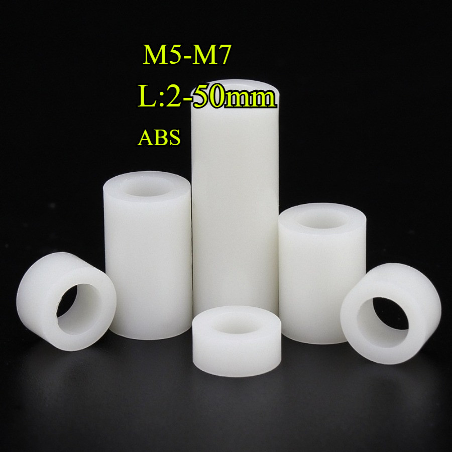 [GFT-1] คอลัมน์แยก ABS สีขาวฉนวนกันความร้อนคอลัมน์แยกพลาสติกเครื่องซักผ้าคอลัมน์ตรงผ่านแขนไนลอน M5/M