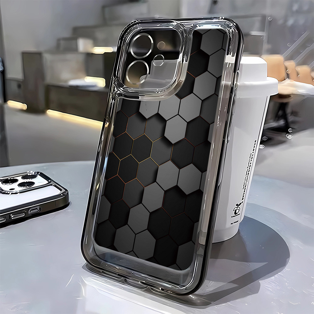 3 In1 สีดําสีเทา BlockTransparent space สําหรับ Xiaomi poco C71 C75 X7 X3 F3 เคสโทรศัพท์กันกระแทก 9Z